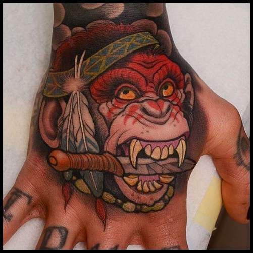 Crazy Monkey Tattoo