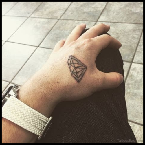 Diamond Hand Tattoo