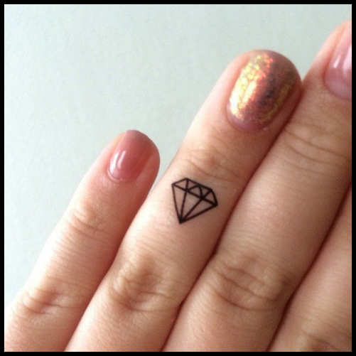 Diamond Outline Tattoo