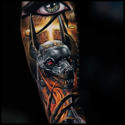 Evil Anubis Tattoo