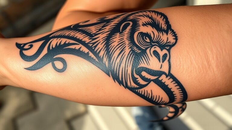 Fierce Gorilla Tattoo Ideas