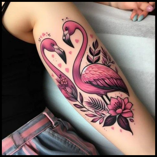 Girly Flamingo Tattoo