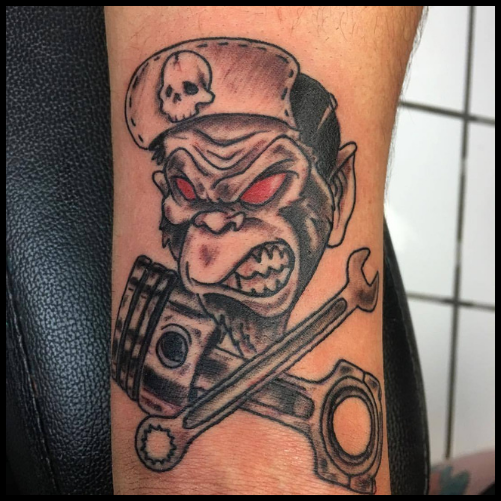 Grease Monkey Tattoo
