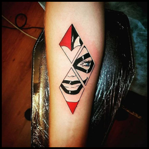 Harley Quinn Diamond Tattoo