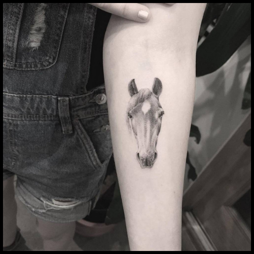 Horse Head Tattoo