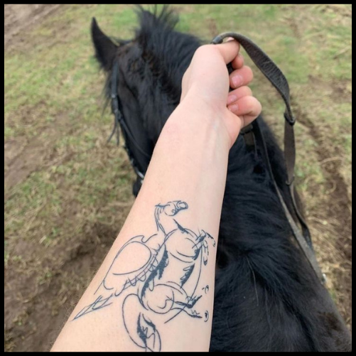 Horse Memorial Tattoo