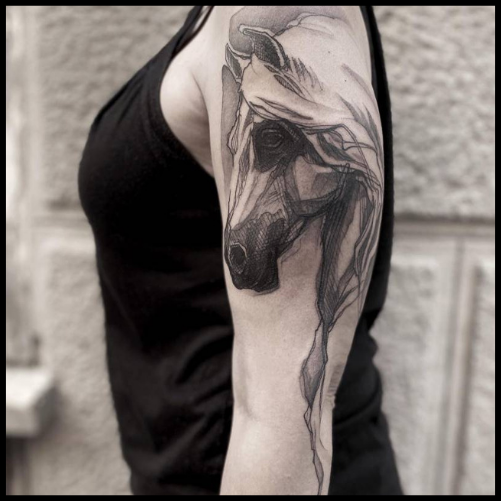 Horse Sleeve Tattoo