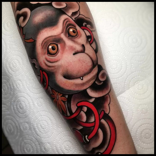 Japanese Monkey Tattoo