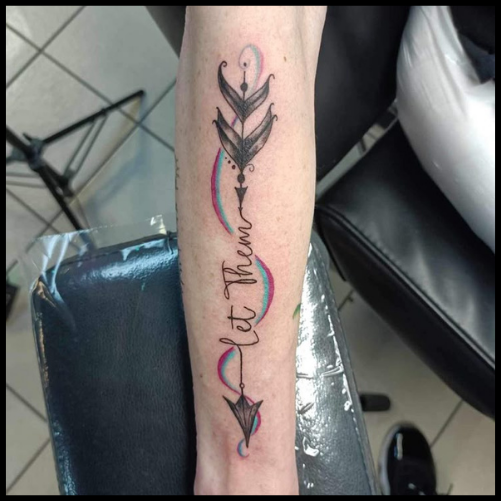 Let Them Forearm Tattoo