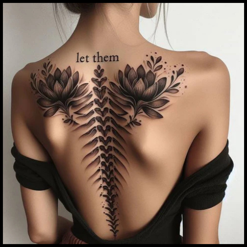Let Them Spine Tattoo