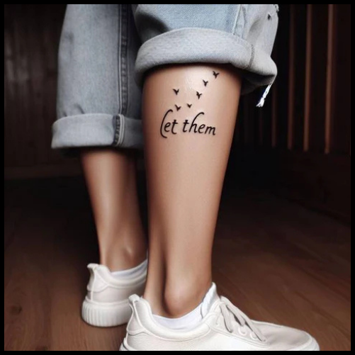 Let Them Tattoo on Leg