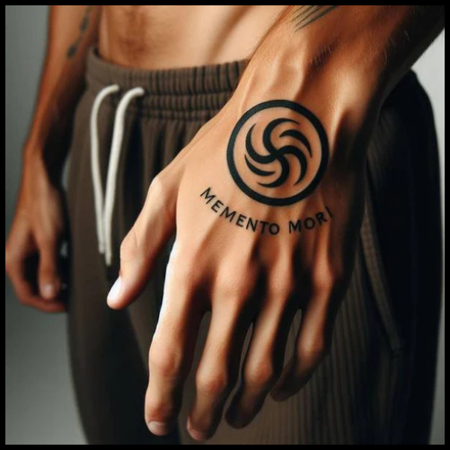 Memento Mori Hand Tattoo
