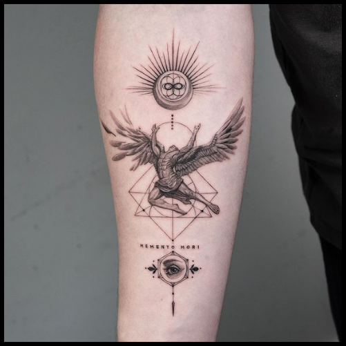 Memento Mori Icarus Tattoo