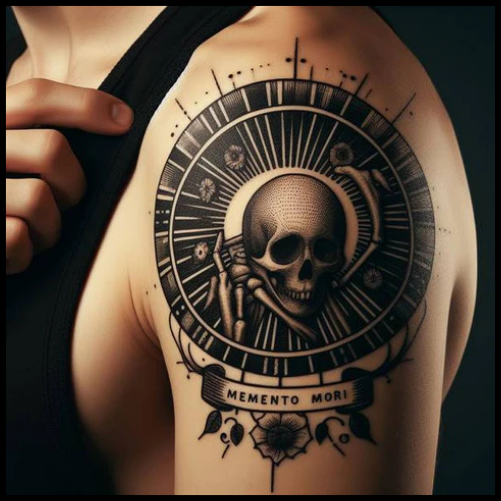 Memento Mori Patchwork Tattoo