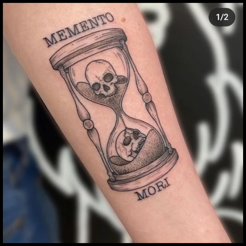 Memento Mori Skeleton Tattoo