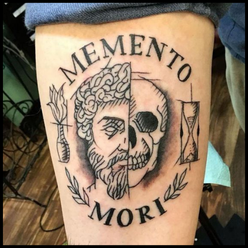 Memento Mori Skull Tattoo