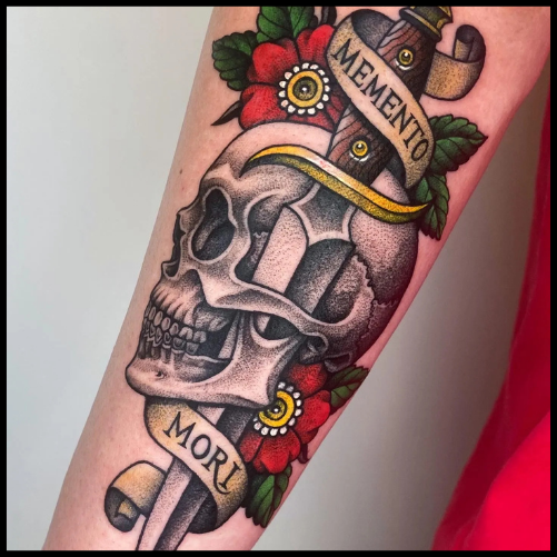 Memento Mori Traditional Tattoo