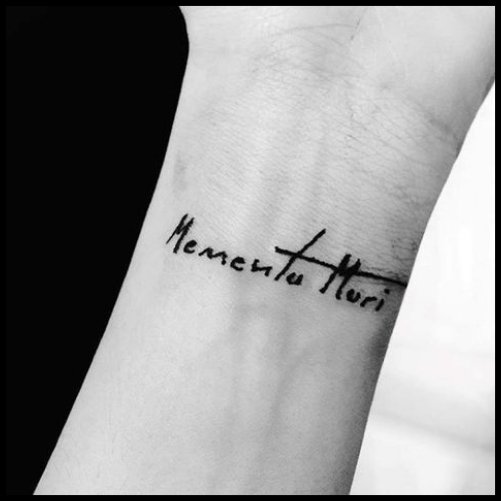 Memento Mori Wrist Tattoo