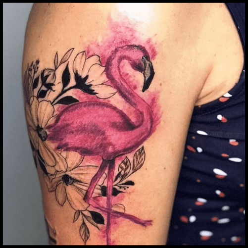 Pink Flamingo Tattoo