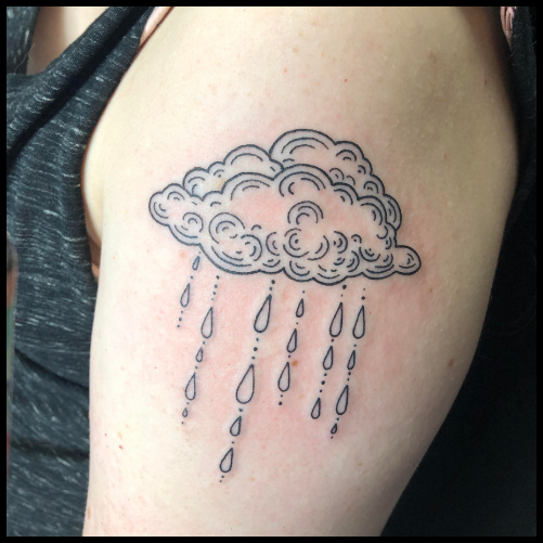Rain Cloud Tattoo