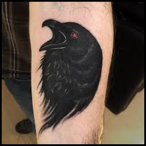 Raven Head Tattoo