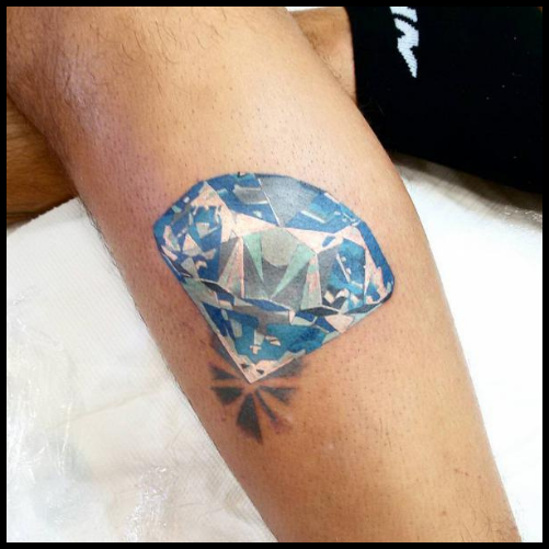 Realistic Diamond Tattoo
