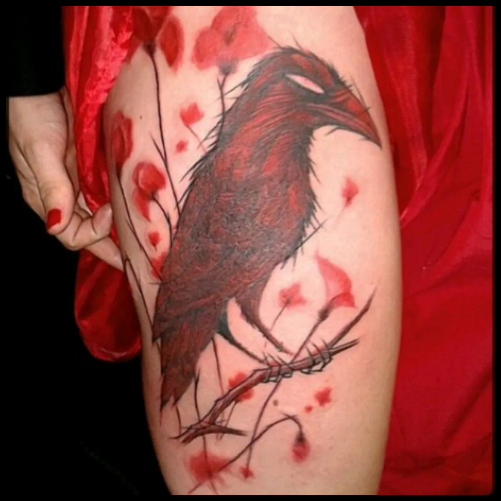 Red Raven Tattoo Ideas