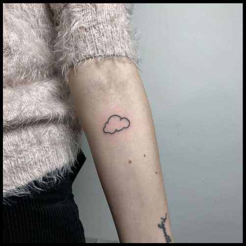 Simple Cloud Tattoo