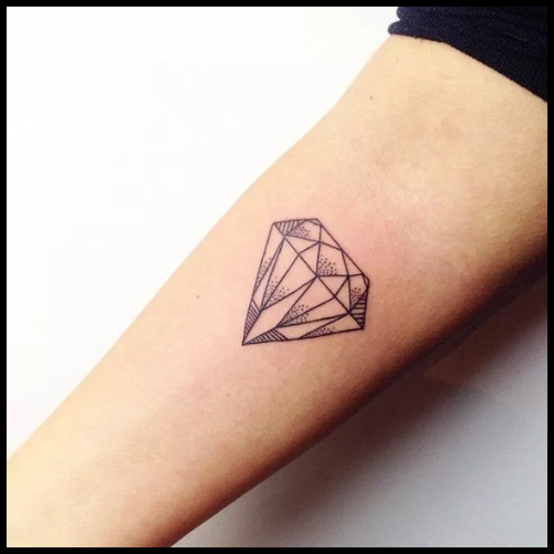 Simple Diamond Tattoo