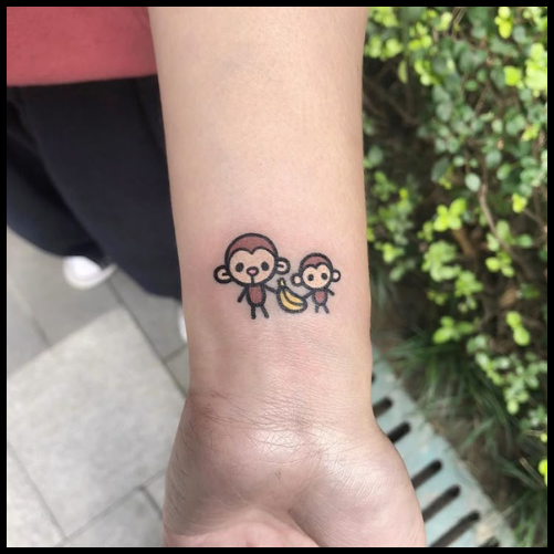 Simple Monkey Tattoo