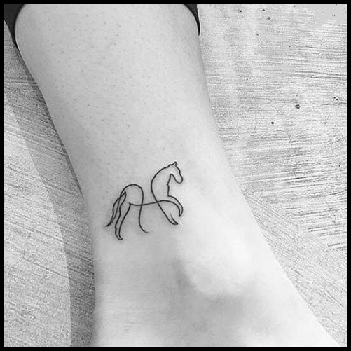 Small Horse Tattoo