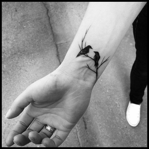 Small Raven Tattoo