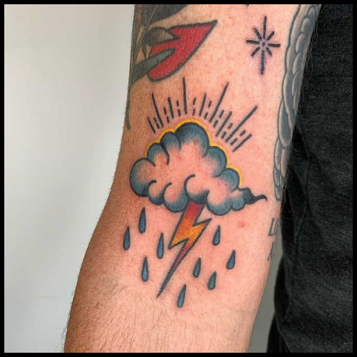 Traditional Cloud Tattoo