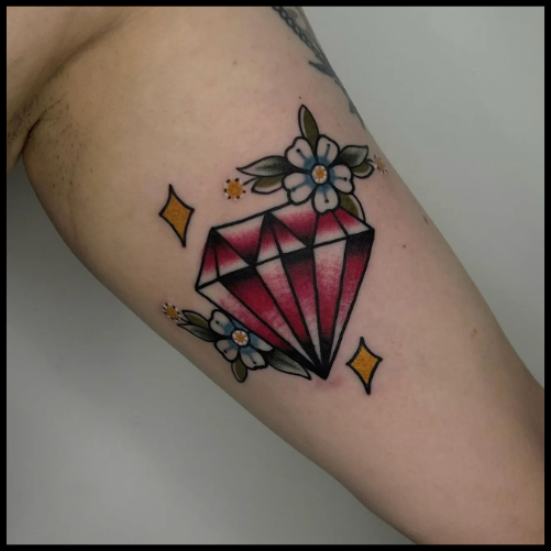 Traditional Diamond Tattoo