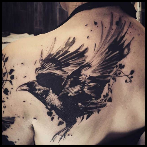 Tribal Raven Tattoo Ideas